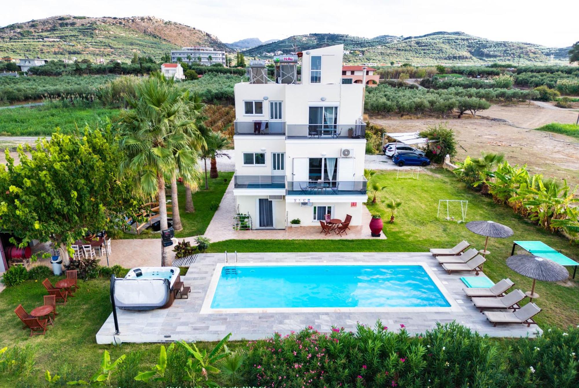 Martimi Apartments - 200M From Drapanias Beach - Pool - Hot Tub - Sauna - Bbq Kissamos Exterior photo